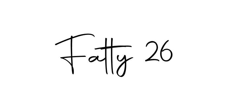 Create a beautiful signature design for name Fatty 26. With this signature (Autography-DOLnW) fonts, you can make a handwritten signature for free. Fatty 26 signature style 10 images and pictures png